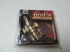 FIREFLY SERENITY GOLDEN KEYCHAIN San Diego Comic Con 2013 metal pewter sealed