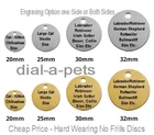 Cat & DOG Id TAGS Kitten Collar name Disc PUPPY Brass Silver PET Tag Metal Medal