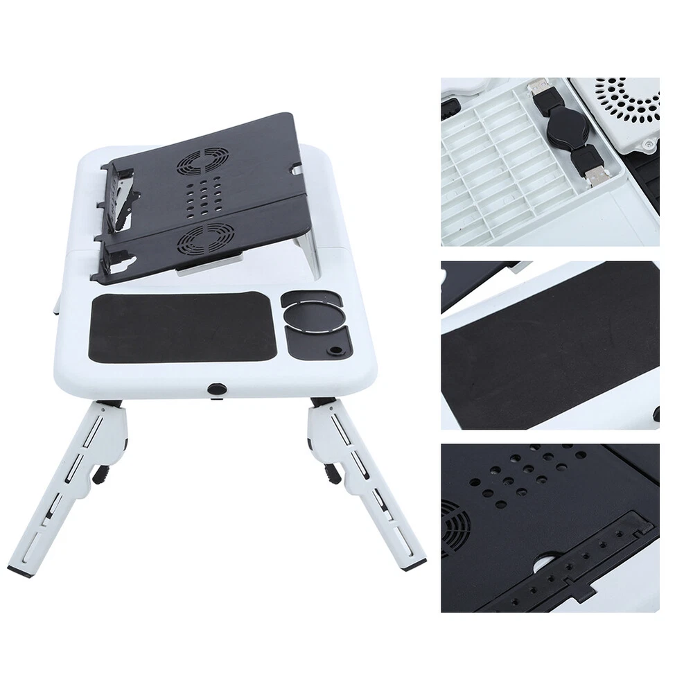 Foldable Adjustable Laptop Stand for Desk Lap Bed Sofa Portable Work Tray