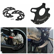 NICECNC Front + Rear Brake Rotor Guard Shield Cover For Yamaha Raptor 700R 2013+