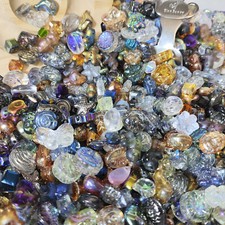 Glass beads lot jewelry making mix variety bead supplies Read Description