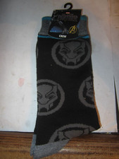 Marvel Black Panther Crew Socks SOCK Size 10-13 - BIOWORLD NEW