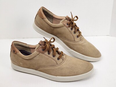 ECCO Collin 2.0 Size 13 - 13.5 US 47 EU Casual Sneakers Camel Tan Nubuck Leather