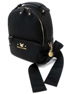 Kuromi x Maison de Fleur Backpack Kuromi Backpack with Ribbon Charm – Maison de FLEUR main image 4