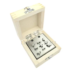 Multi Shape Disc Cutter With Wooden Box - Disc Cutter Set of 9 Different Sizes