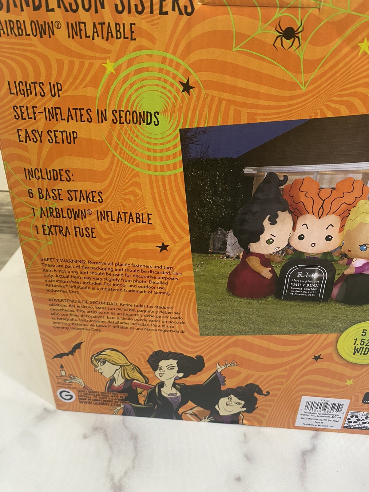 Disney Hocus Pocus 5ft Sanderson Sisters Halloween Airblown Inflatable Prop Yard 191245205562 eBay