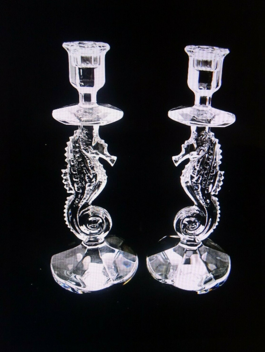 Waterford Crystal Seahorse Candlestick for sale online eBay