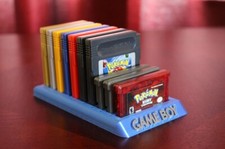 Game Boy Game Cartridge Display Holder Stand, fits 10 GB, GBA, and GBC Games