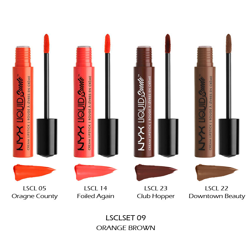 1 NYX Liquid Suede Cream Lipstick - Full Size Set 