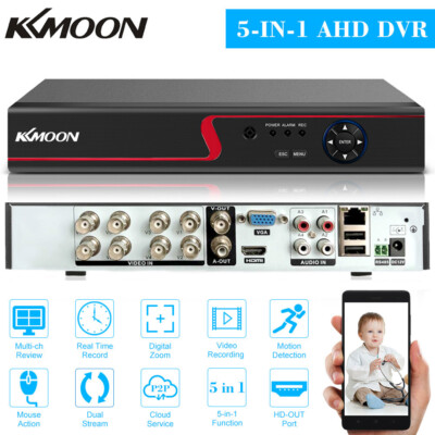 KKMOON 5in1 5MP Lite 1080P 8CH DVR Video Recorder