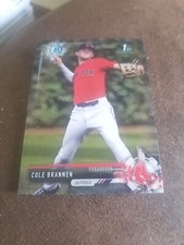 COLE BRANNEN 2017 1st BOWMAN DRAFT CARD BDC-193 RED SOX (FIRST PROSPECT CHROME)