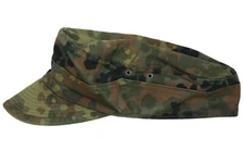 XXLarge (62) Used Bundeswehr German Flecktarn Field Cap Hat Fleck Camo Germany