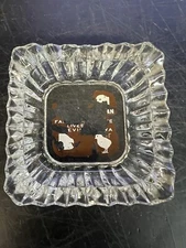 Vintage Small Square Ashtray 