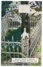 Petit Jean's Grave Morrilton AR Postcard Arkansas