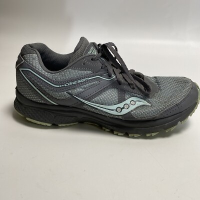 Saucony Cohesion TR11 Women's US Size 9 Trail Running Shoes Grey Teal Joggers