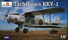 1/72 Japanese Army biplane Tachikawa KKY-1 Amodel 72243 Plastic Model kit