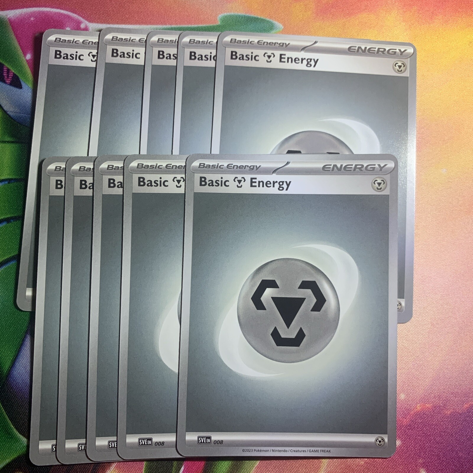 Basic Metal Energy 008 Scarlet & Violet Base Set Non Holo Pokemon Card NM x 10