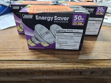 3 2pks :FEIT ELECTRIC Energy Saver 50WATT Replacement Bulbs Indoor/Outdoor FLOOD