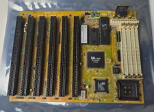 Retro PCChips M396F V2.7 386 Mini Motherboard Am386SX-40 CPU - Orange
