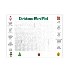Jumbo Christmas Word Search Poster   Giant Wall Game, Poster-Size Word Search