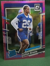 2023 Panini Donruss - Rated Rookie Julius Brents #346 Optic Preview Pink...