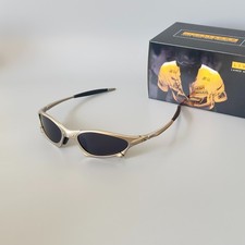 Oakley Penny  Juliet X-Metal Sunglasses Silver Alloy Frame Black Lens