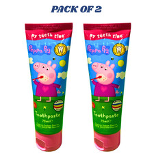 Peppa Pig Kids Toothpaste Bubblegum Fluoride 75ml Age 3+ PACK OF 2 37.67 per litre