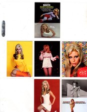 NANCY SINATRA   CUSTOM TRADING CARD 6 CARDS  SET