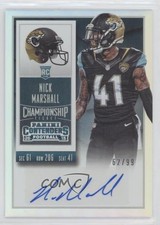 2015 Panini Contenders Rookie Championship Ticket 62/99 Nick Marshall Auto 02ce