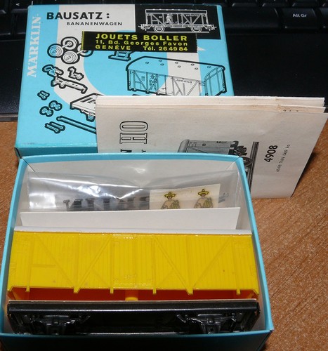 Märklin 4909 ,Güterwagen-Bausatz  (Bananentransport ),neu ,Ovp | Zustand: Neu
