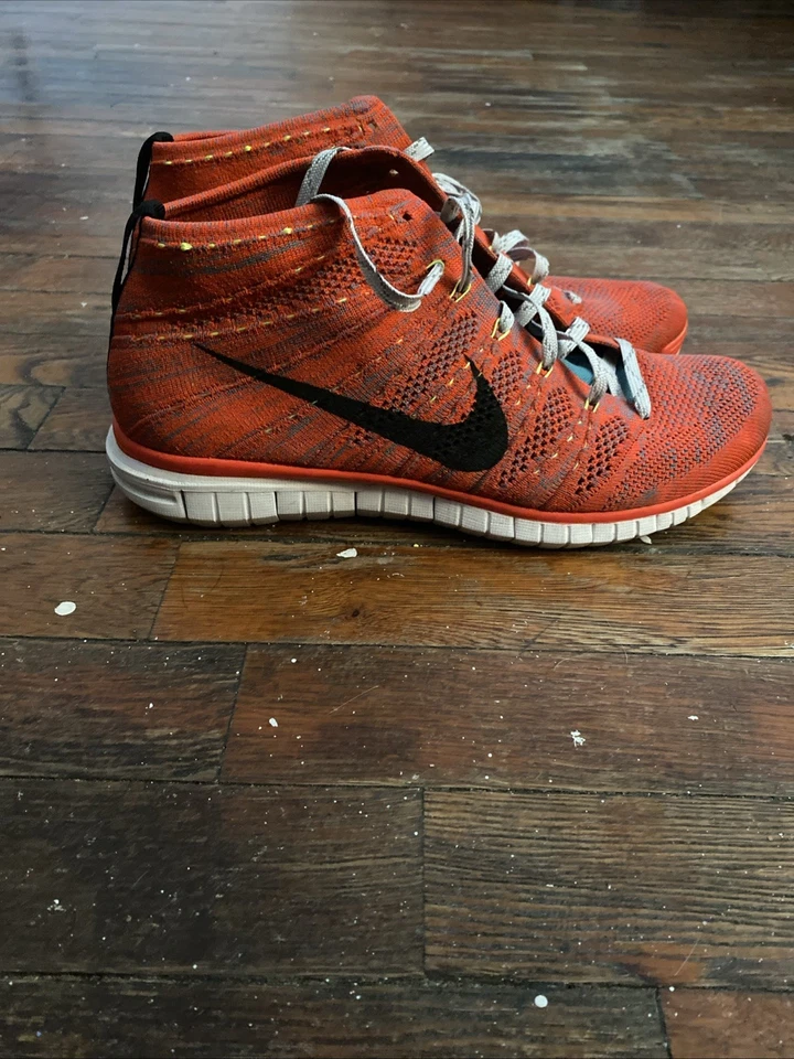Nike Men's Flyknit Chukka High Top Running Shoes Size 9.5 - Image 4 of 4