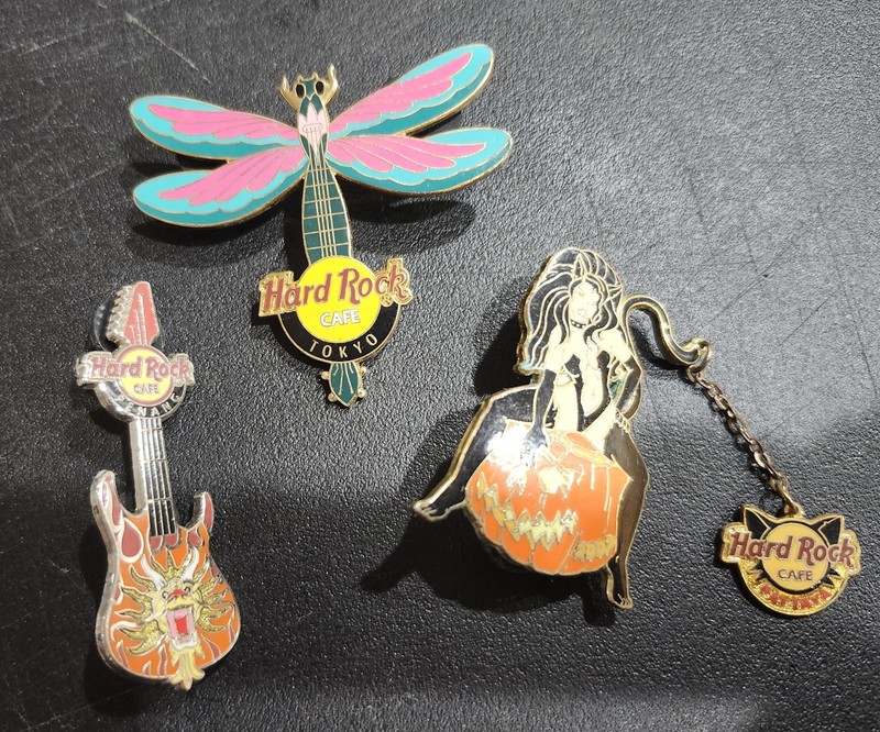 Hard Rock Cafe Lot Of 3 Enamel pins lot #2