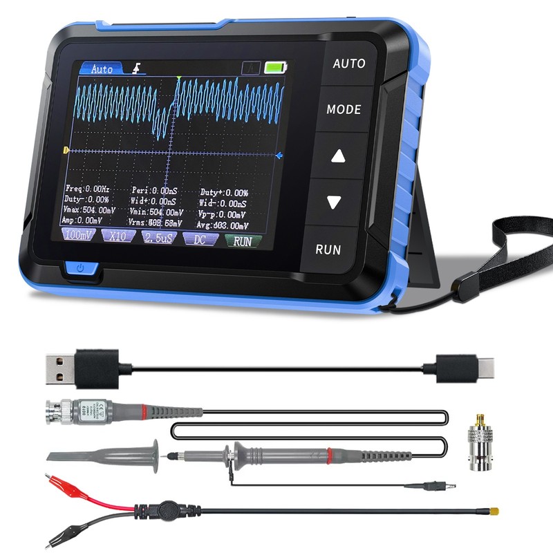 2 in 1 Handheld Digital Oscilloscope Signal Generator 5MSa/s Sampling Rate 1MHz