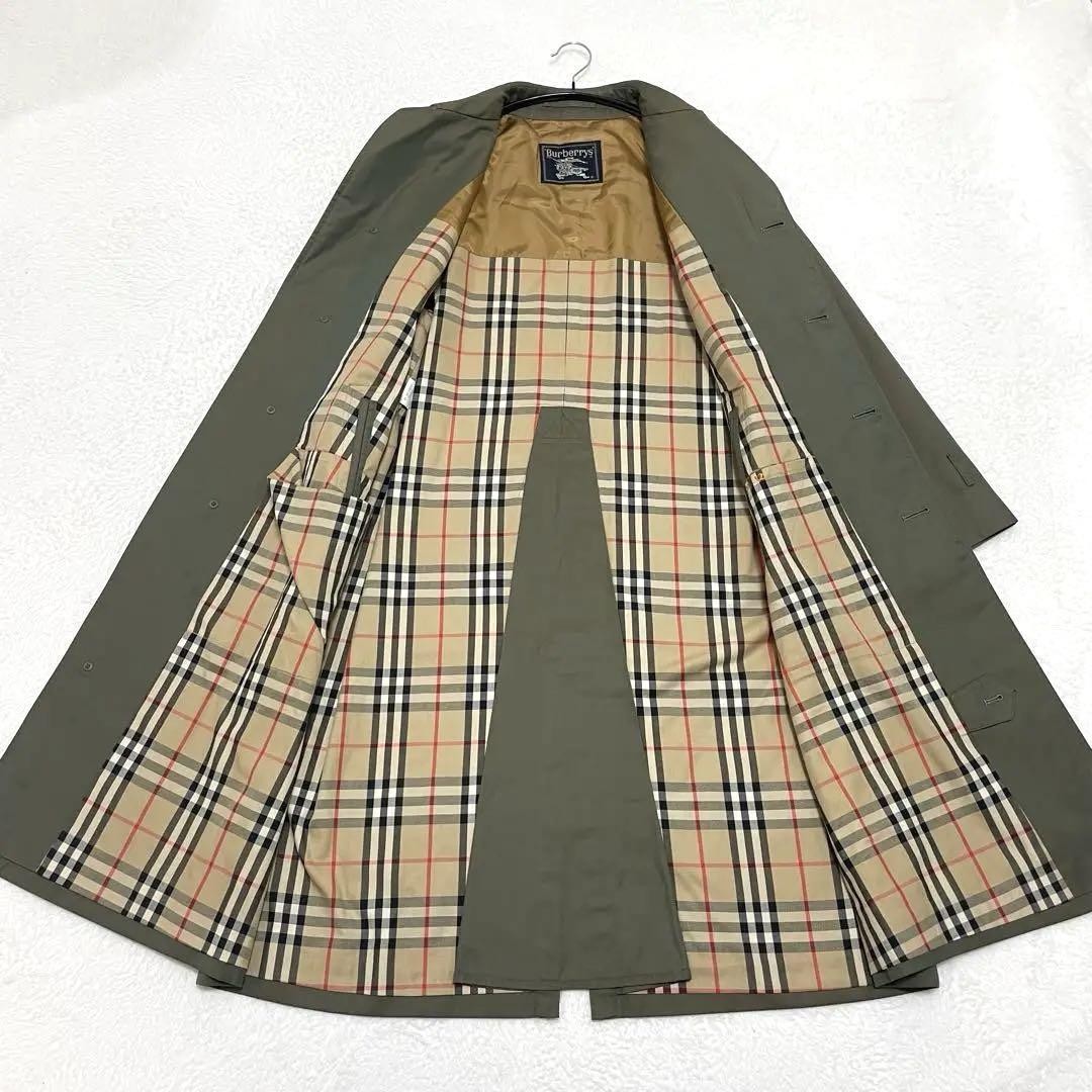 Burberry Single Sleeve Balmacaan Coat Nova Check Iridescent Size 170 For Men thumbnail 7