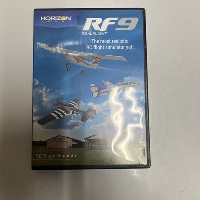 RealFlight RF9 RC Flight Simulator Software Only Version 2-Disc Set Manual Box