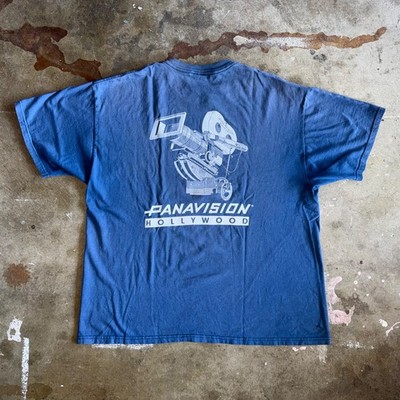 1990s VINTAGE 90s PANAVISION MOVIE / FILM CAMERAS PROMO T-SHIRT MEN SZ XL Y2K