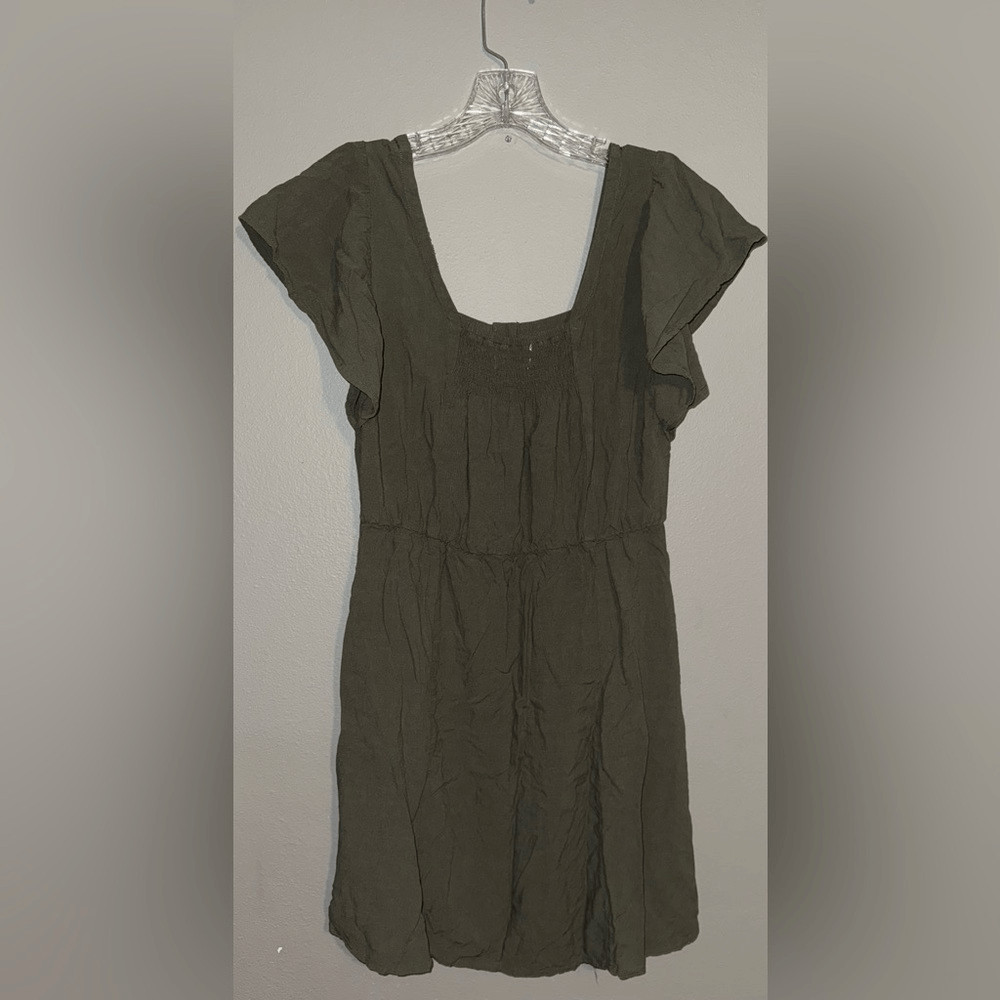 Universal Thread Army green Button-Front Mini Dre… - image 5