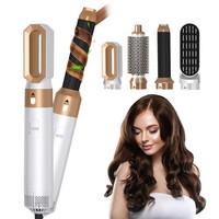 5 in 1 Professional Hair Curler Dryer Styler Straightener Hot Air Brush