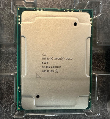 Intel Xeon Gold 6138 2.0 GHz 20 Cores SR3B5 CD8067303406100
