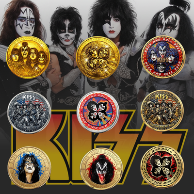 #ad Kiss Rock Band Challenge Coin Ace Frehley Commemorative Fan Gift $22.95