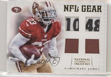 2012 National Treasures NFL Gear Quad Materials Prime 4/15 LaMichael James 1u6
