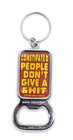 Vintage "Constipated People Don't Give a Sh$$" Funny Humor Keyring Keychain — photo 2