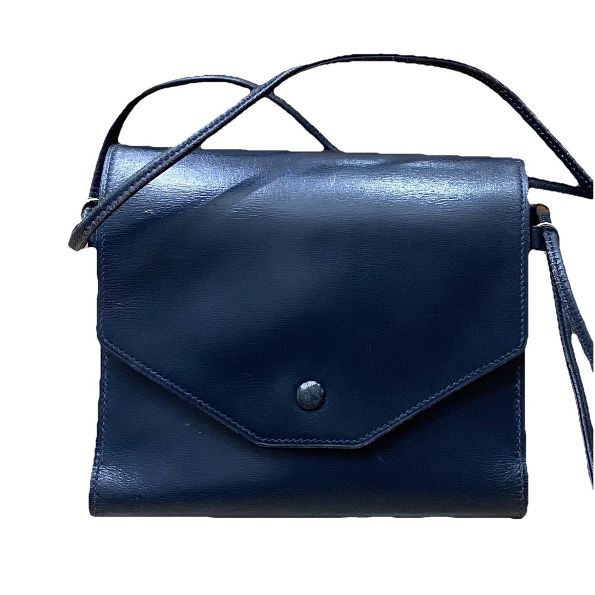Vintage 80s HERMES Paris Blue Leather Travel Writing Case
