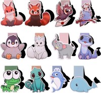 Magnetische Lesezeichen 12 StüCk SüßE Tiere Design FüR BüCher Schule Geschenk