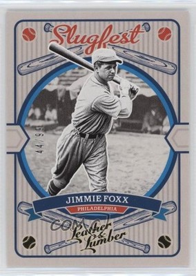 2019 Panini Leather & Lumber Slugfest Gold 44/99 Jimmie Foxx #SF-6 HOF 1l42