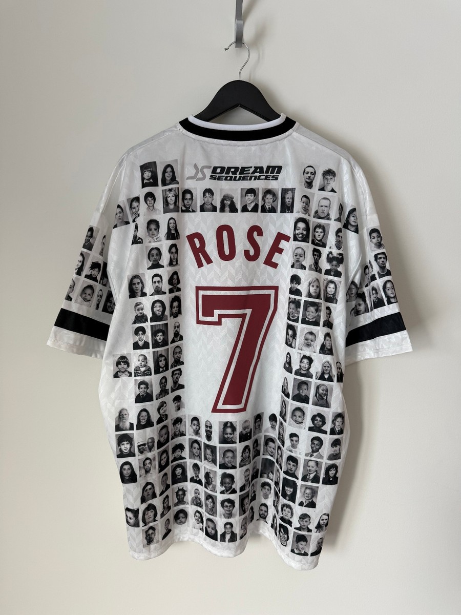 Martine Rose Printed Faces Football Top - Size Medium - White