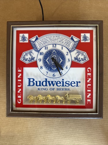 Budweiser Vintage Electric Lighted Clock