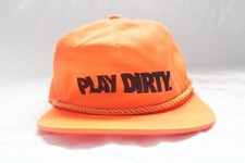 Undefeated Snapback PLAY DIRTY Bright Orange Streetwear Baseball Hat O/S