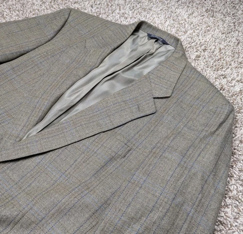 Giacca cappotto sportivo vintage Burberry's Herringbone blazer uomo 44 beige