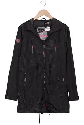 Superdry Mantel Damen Jacke Parka Gr. S Schwarz #j546fdf